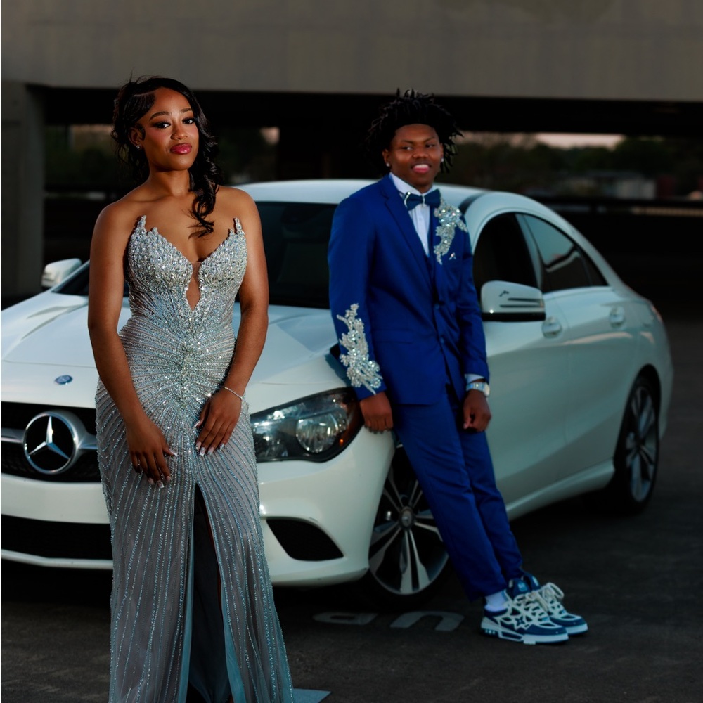 Embellished prom dress